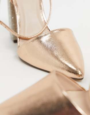 qupid bridal embellished pointed heels