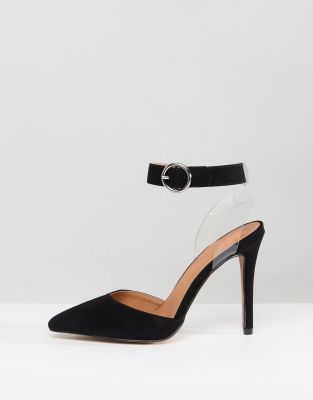 clear strap heels asos