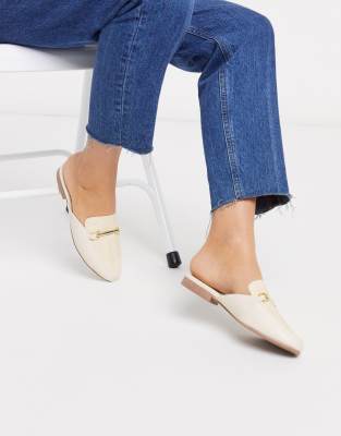 flat loafer mules