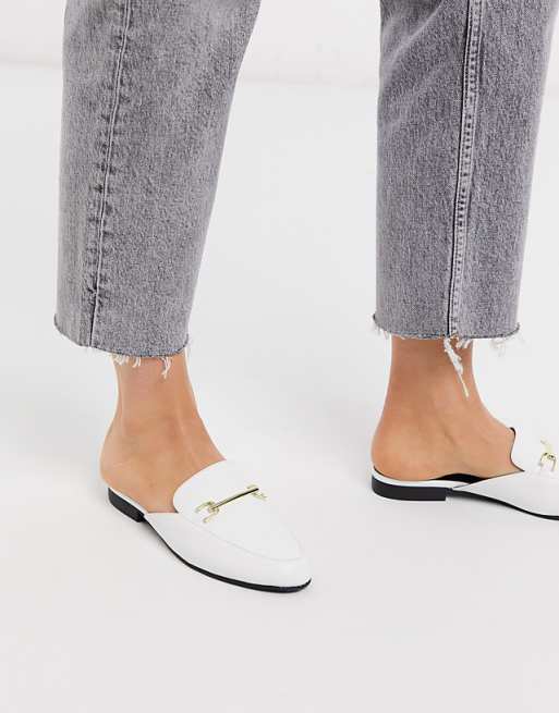 Qupid flat trim loafer mules | ASOS