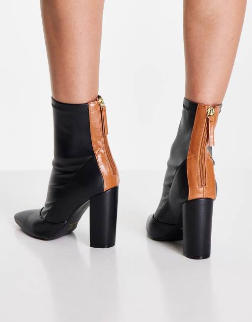 Bottines pointues talons outlet carrés