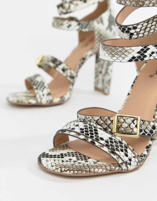 Qupid store snake sandals