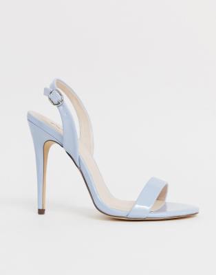 powder blue strappy heels