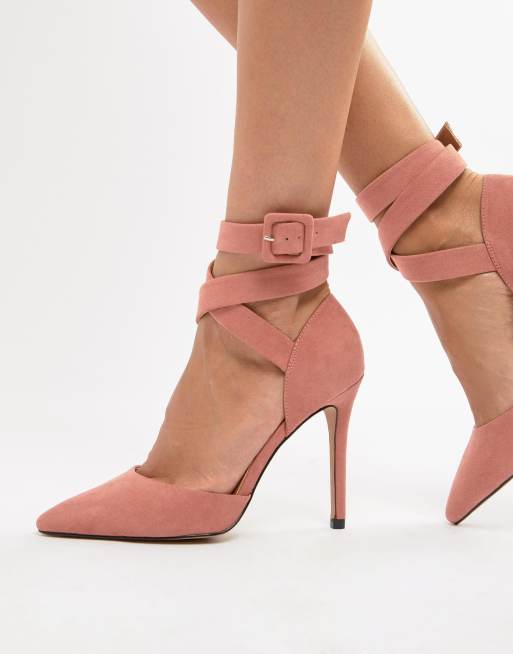 Qupid chunky hot sale heels