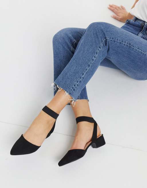 Pointed mid heel on sale shoes