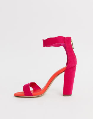 qupid block heel sandals