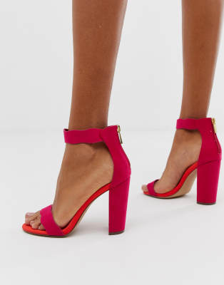 qupid block heel sandals