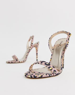qupid leopard heels