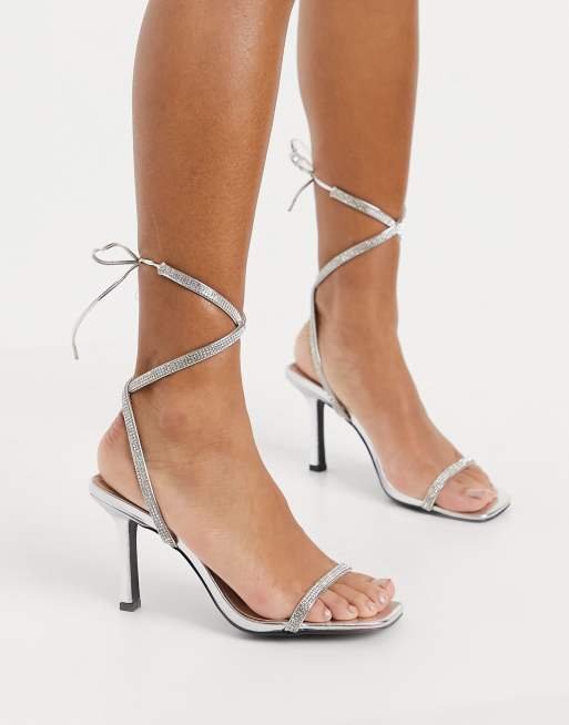 Qupid silver sale heels