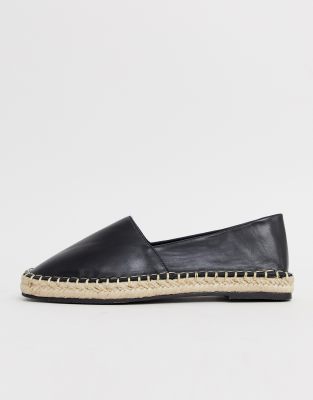 plain black espadrilles