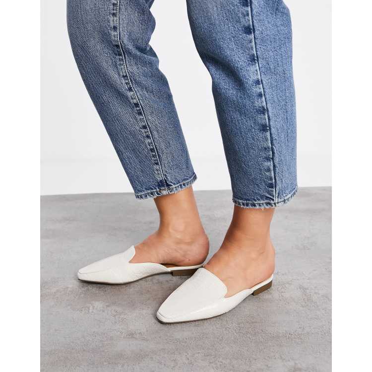 Cream flat sale mules