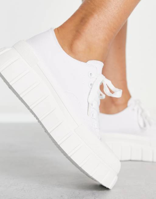 QUPID super chunky sneakers in white