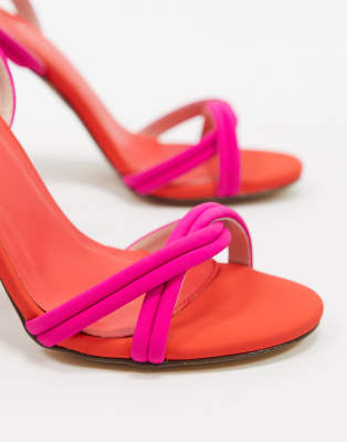 purple and orange heels