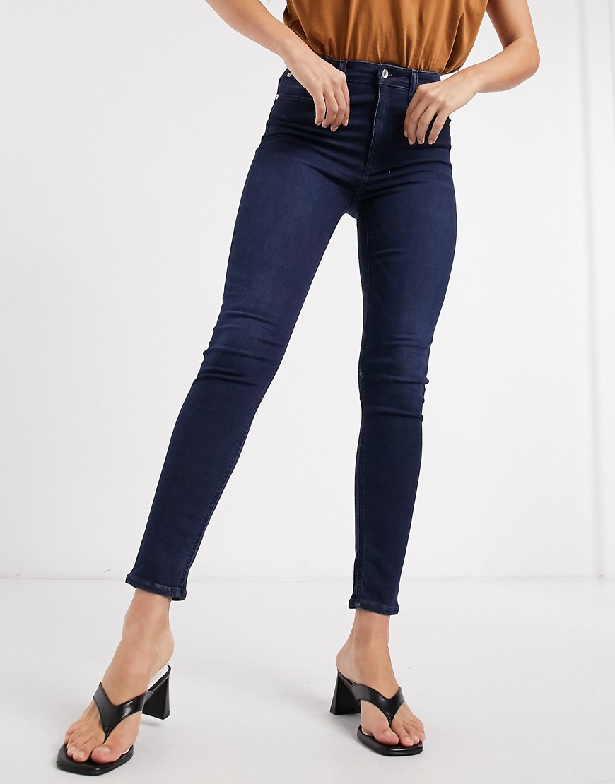 Rag & Bone - Nina - Skinny jeans met hoge taille en enkellengte in indigo-Blauw
