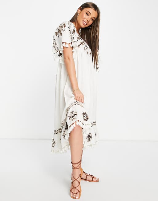 Free people pavlo outlet embroidered tunic dress