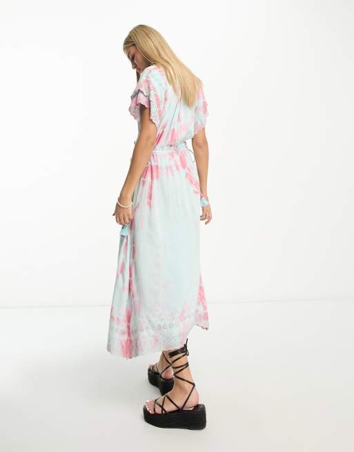 Tie dye smock dress sale