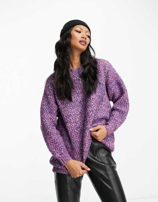 Raga Lilac Love space dye knit jumper in purple