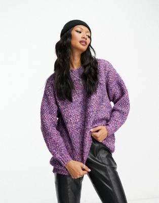 Raga Lilac Love space knit jumper in purple