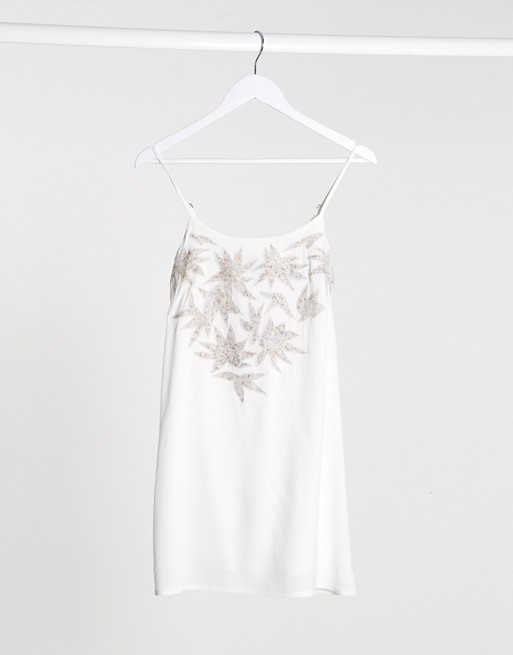 Raga lotus love mini dress in white