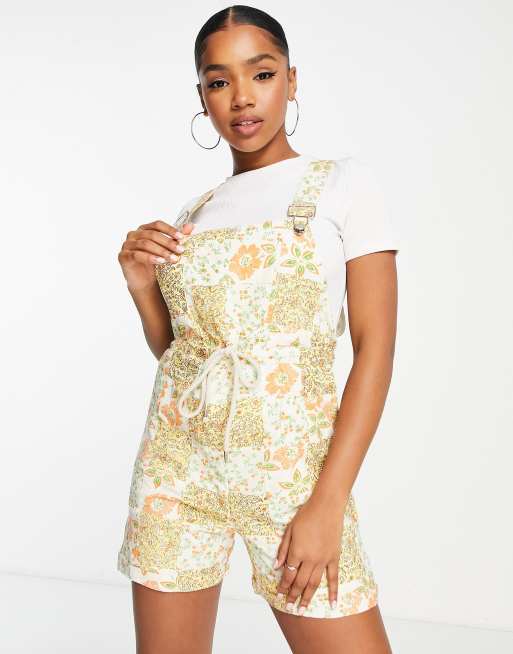 Yellow sales dress overalls