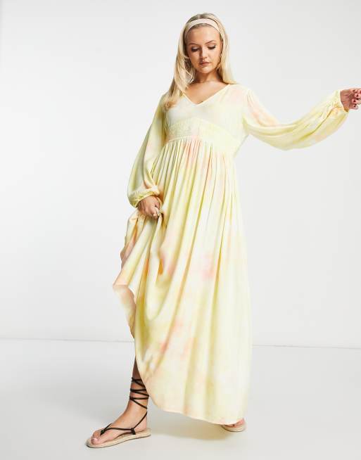 Asos tie 2024 dye maxi dress