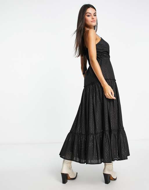 Maxi dress outlet with skirt underneath