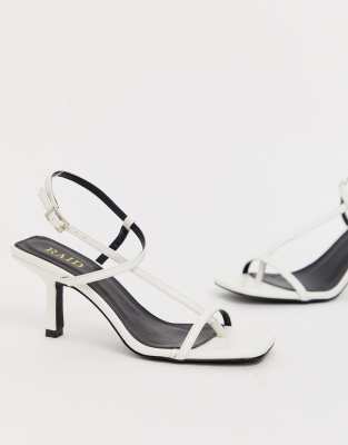 white square sandals