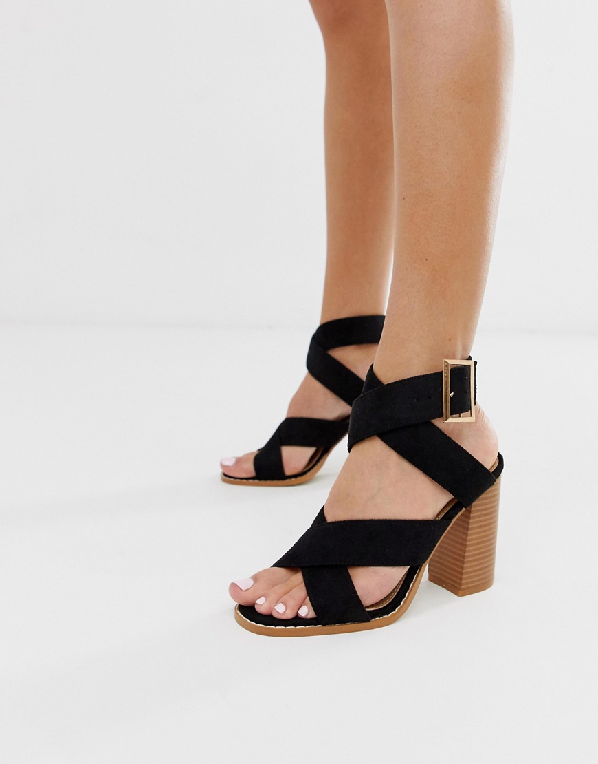 RAID – Abree – Svarta sandaler med blockklack