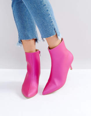 Cerise pink 2025 ankle boots