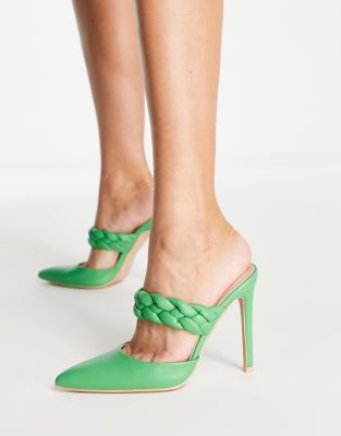 Green high heel on sale pumps