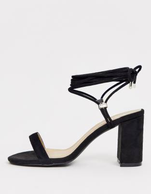 black strappy heels asos