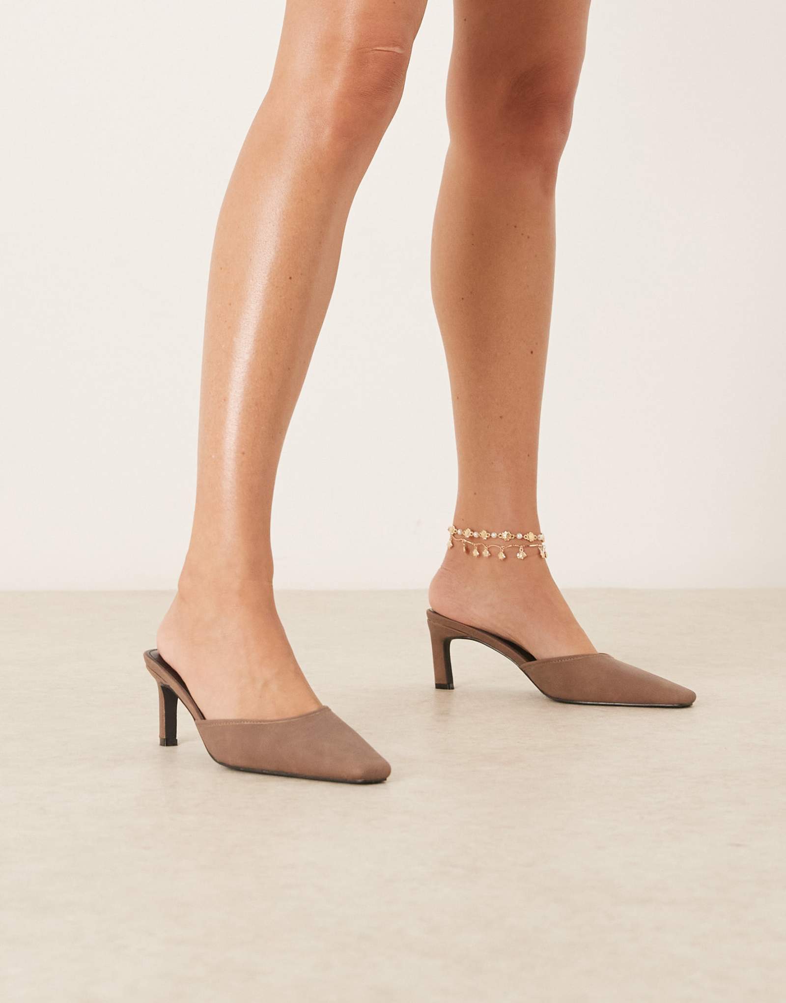 Мулы на каблуках RAID Alya в потертом коричневом