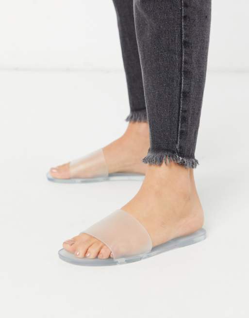 Clear jelly slide online sandals