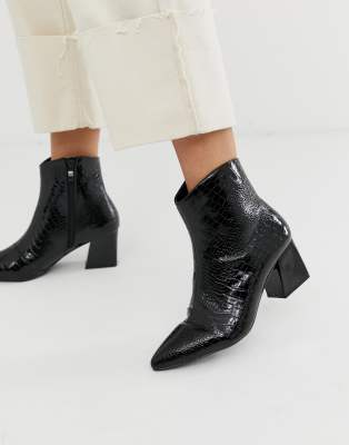 ankle croc boots