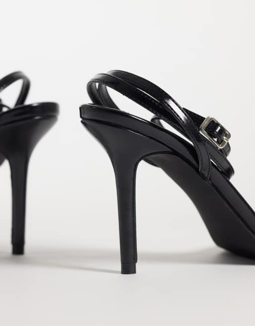 RAID Aneza sandalen met bandjes en hak in zwart, 2 van 4