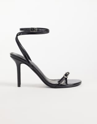 Raid Aneza Strappy Heeled Sandals In Black