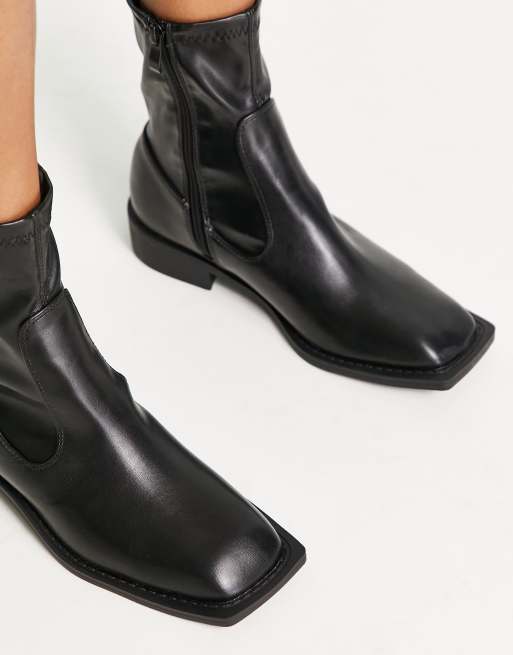 Raid phillipa black pointed sock best sale ankle boots