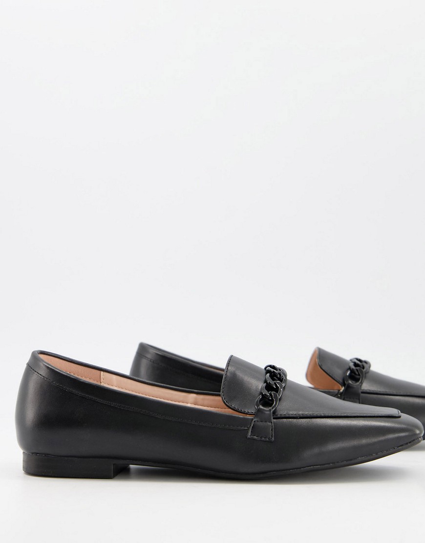 RAID Artie loafers with colour drenched trim in black