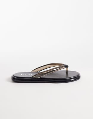 Raid Aziel Jelly Flip Flops In Black