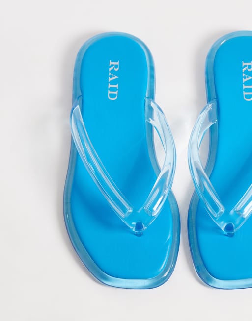 RAID - Aziel - Jelly teenslippers in blauw, 4 van 4