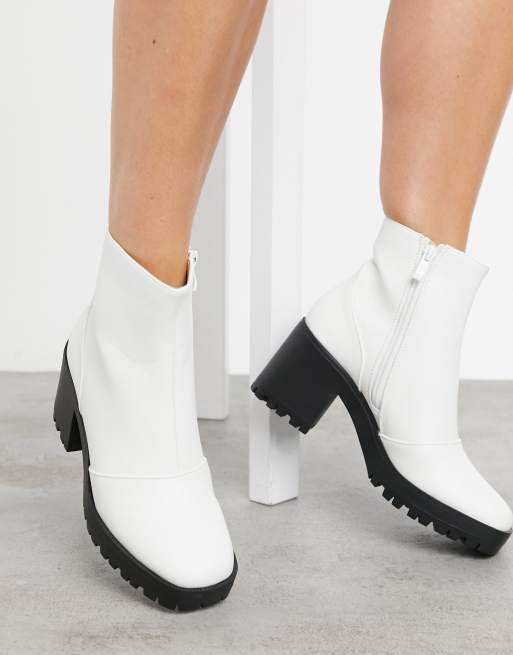 Asos white ankle boots hotsell