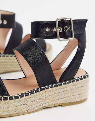 raid bellini black espadrille sandals