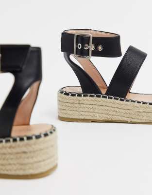 raid bellini black espadrille sandals