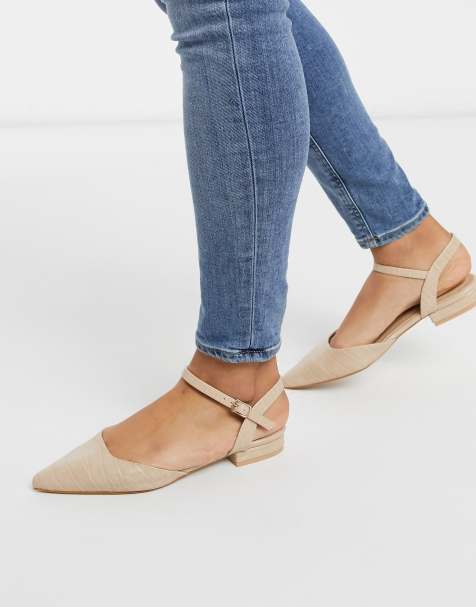 RAID – Bonita – Zweiteilige, flache Schuhe in rosa Kroko-Optik