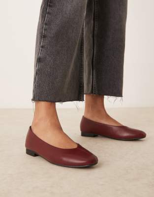 Bonito ballet flats in burgundy-Red