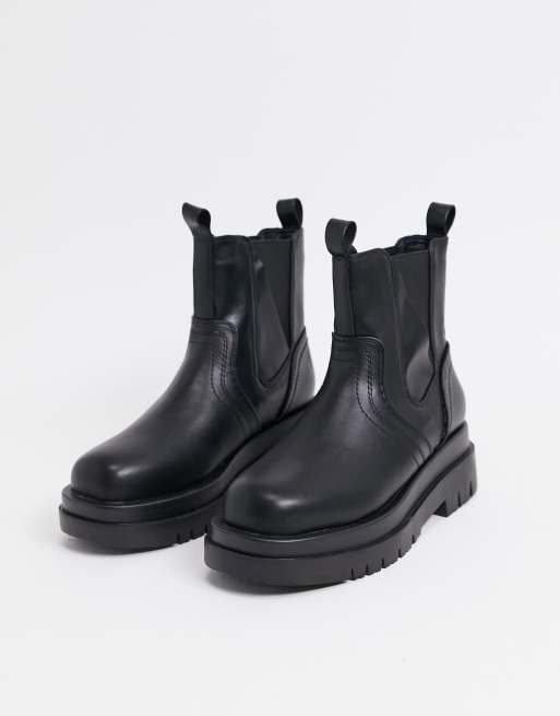 RAID Brazen chunky biker boots in black | ASOS