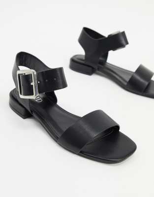 silver buckle sandals