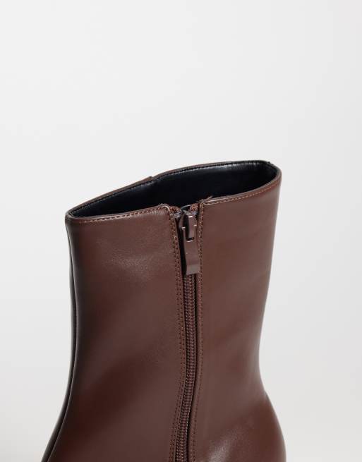 RAID Cecilia Chelsea boots met brede pasvorm in bruin, 4 van 4