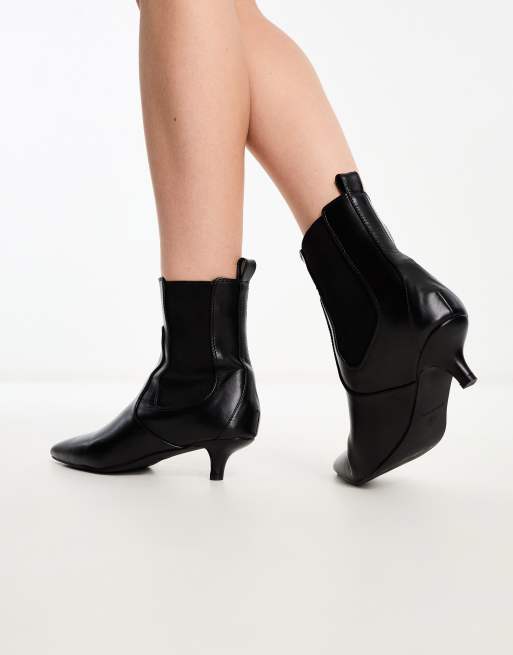 RAID Cedar Bottines a petit talon Noir ASOS