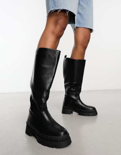 RAID - Challenge - Bottes plates hauteur genou à semelle chunky - Noir - view 1